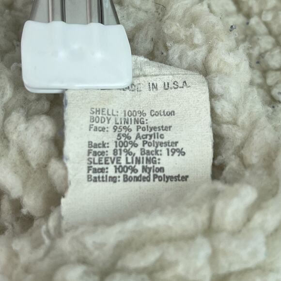 Vintage Levi's 80s 90s Sherpa Lined Denim Trucker Jacket Blue Men's Size 42R - Picture 13 of 14